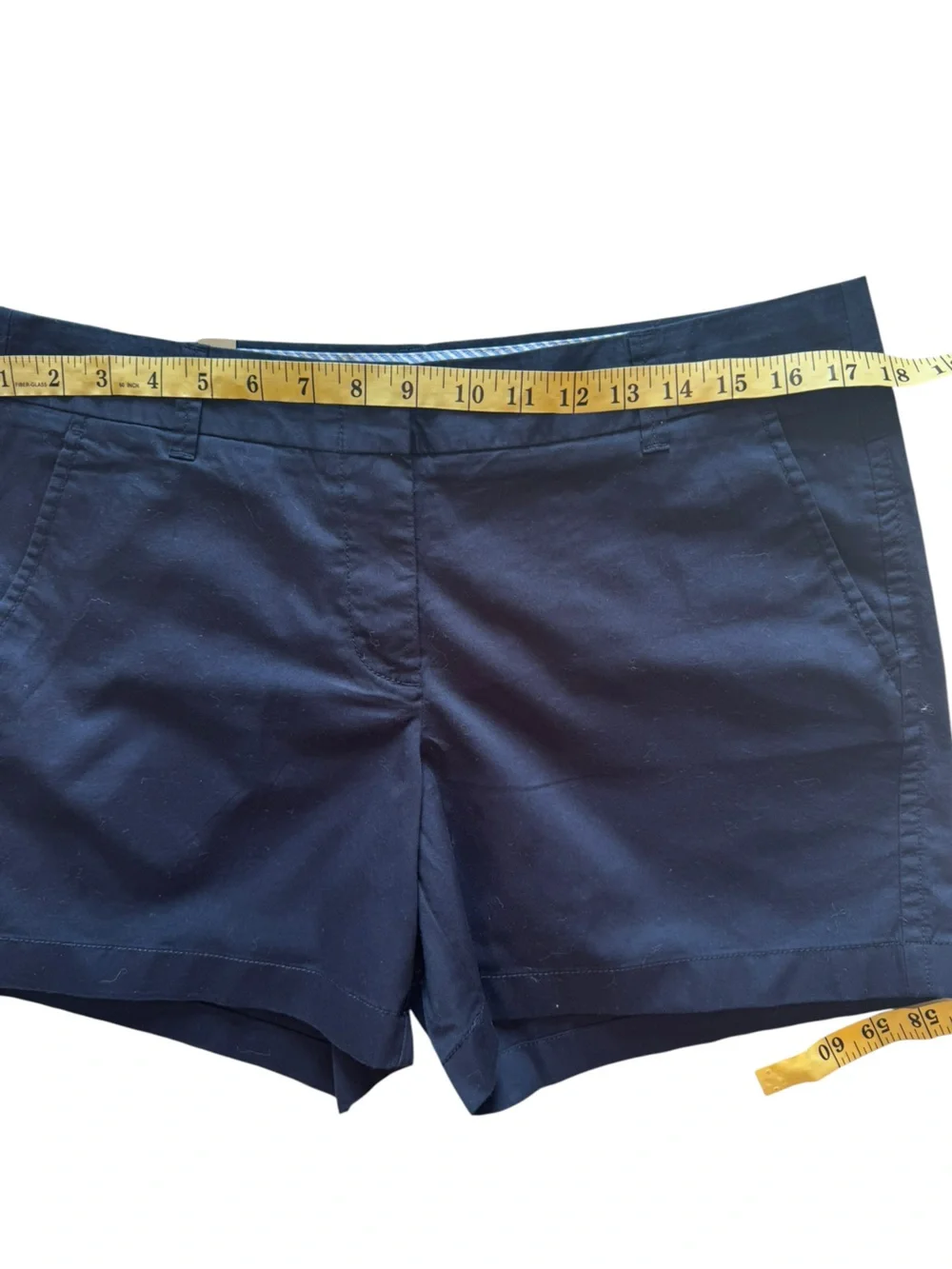 NWT J. Crew Navy Chino City Fit 5” Inseam Size 10 100% Cotton Shorts